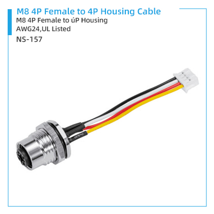 NS-157 M8 4P Female to 4P Housing Cable