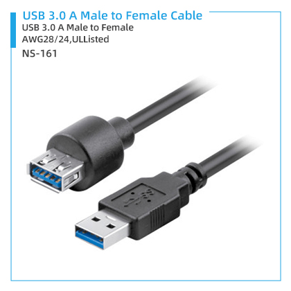 NS-161 USB 3.0 A Male to Female Cable